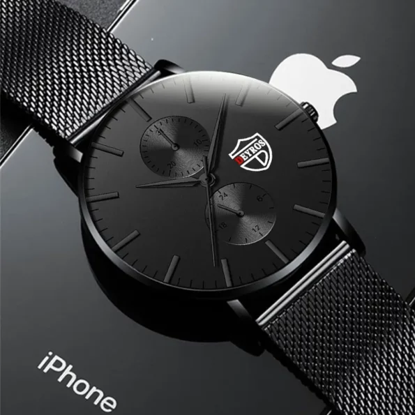 mainimage0reloj-hombre-2022-Mens-Fashion-Ultra-thin-Watches-Men-Business-Casual-Stainless-Steel-Mesh-Belt-Quartz