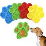 5-main-pet-dog-feeding-slow-food-bowl-claw-shaped-dispensing-mat-feed-plate-silicone-dog-lick-pad-safe-no-toxic-training-plate