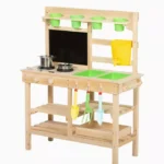 AIYAPLAY Kids Mud Kitchen, Outdoor Wooden Play Kitchen Outdoor Toys