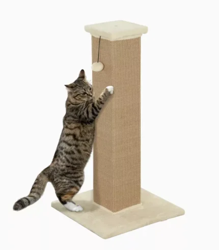 PawHut 81cm Cat Scratcher, Vertical Full Scratcher w/ Natural Jute Rope